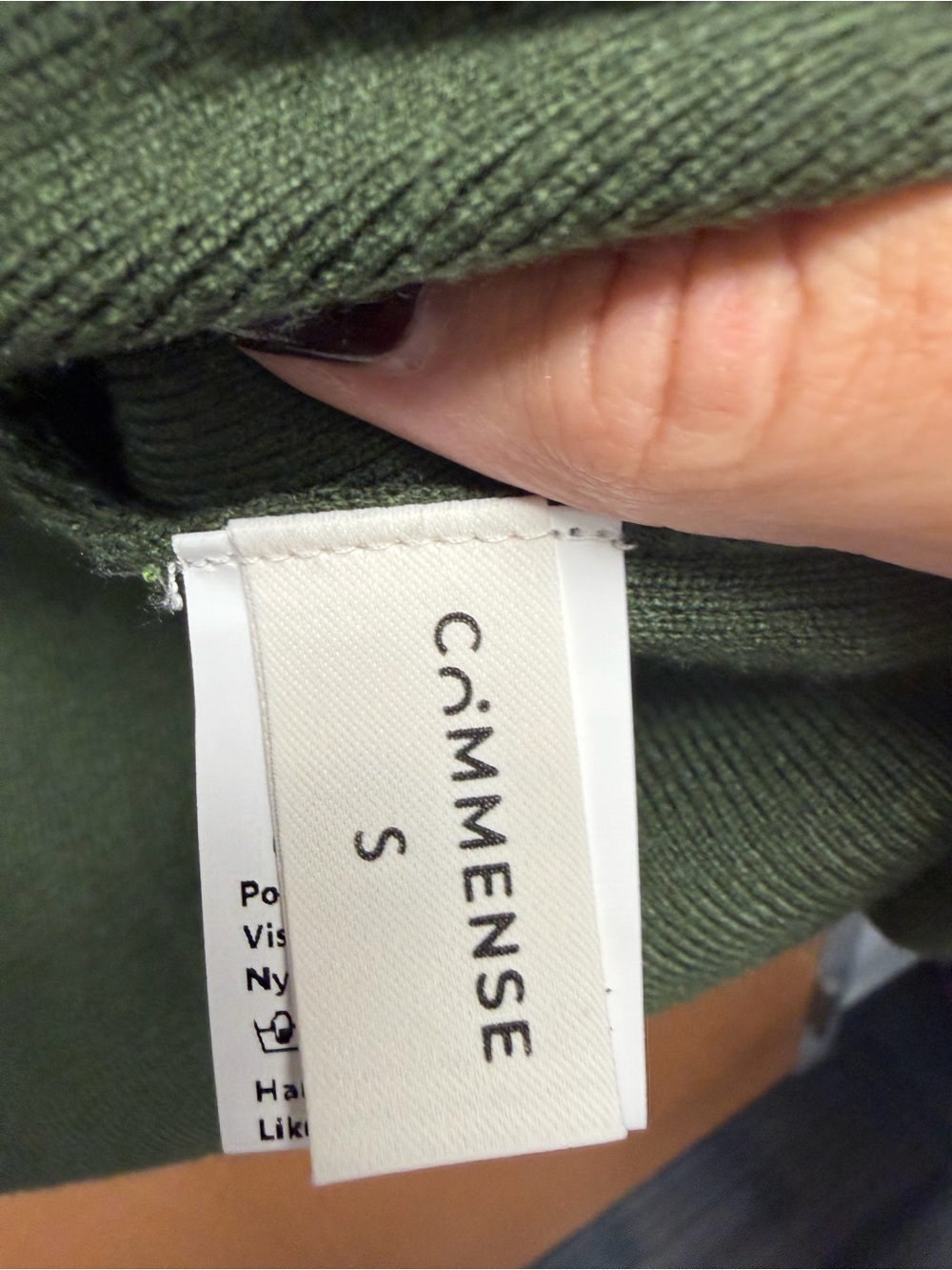 Commense Green Ruffle-Front Cardigan - Picture 2 of 6